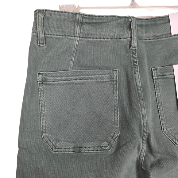 NWT Mica Jeans - Light Green High Waisted Wide Leg Womens Jeans - Picture 16 of 16